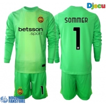 Inter Milan Yann Sommer #1 Golmanski Rezervni Dres za djecu 2025-26 Dugi Rukav (+ Kratke hlače)